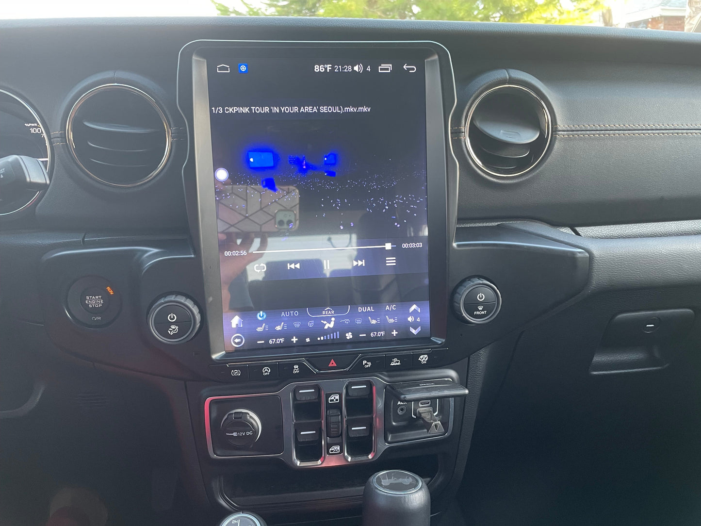 [Open box] 12.1” Android 10 /12/ 13/14 Vertical Screen Navigation Radio for Jeep Wrangler JL 2018 - 2023