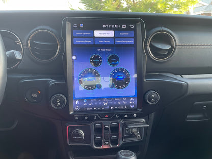 [Open box] 12.1” Android 10 /12/ 13/14 Vertical Screen Navigation Radio for Jeep Wrangler JL 2018 - 2023