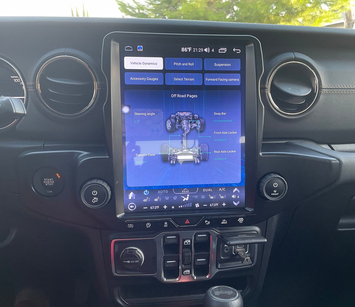 [ Hot-sale ] 14.5/12.1”Android 13/14 Vertical Screen Navigation Radio for Jeep Wrangler/Rubicon/Gladiator 2018 - 2023