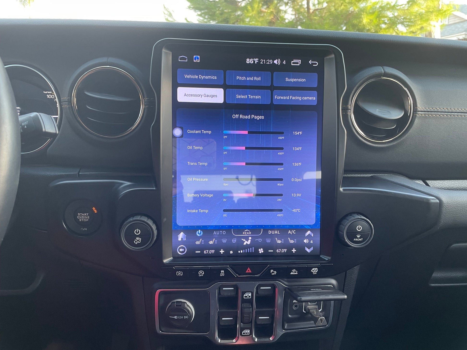 [Open box] 12.1” Android 10 /12/ 13/14 Vertical Screen Navigation Radio for Jeep Wrangler JL 2018 - 2023