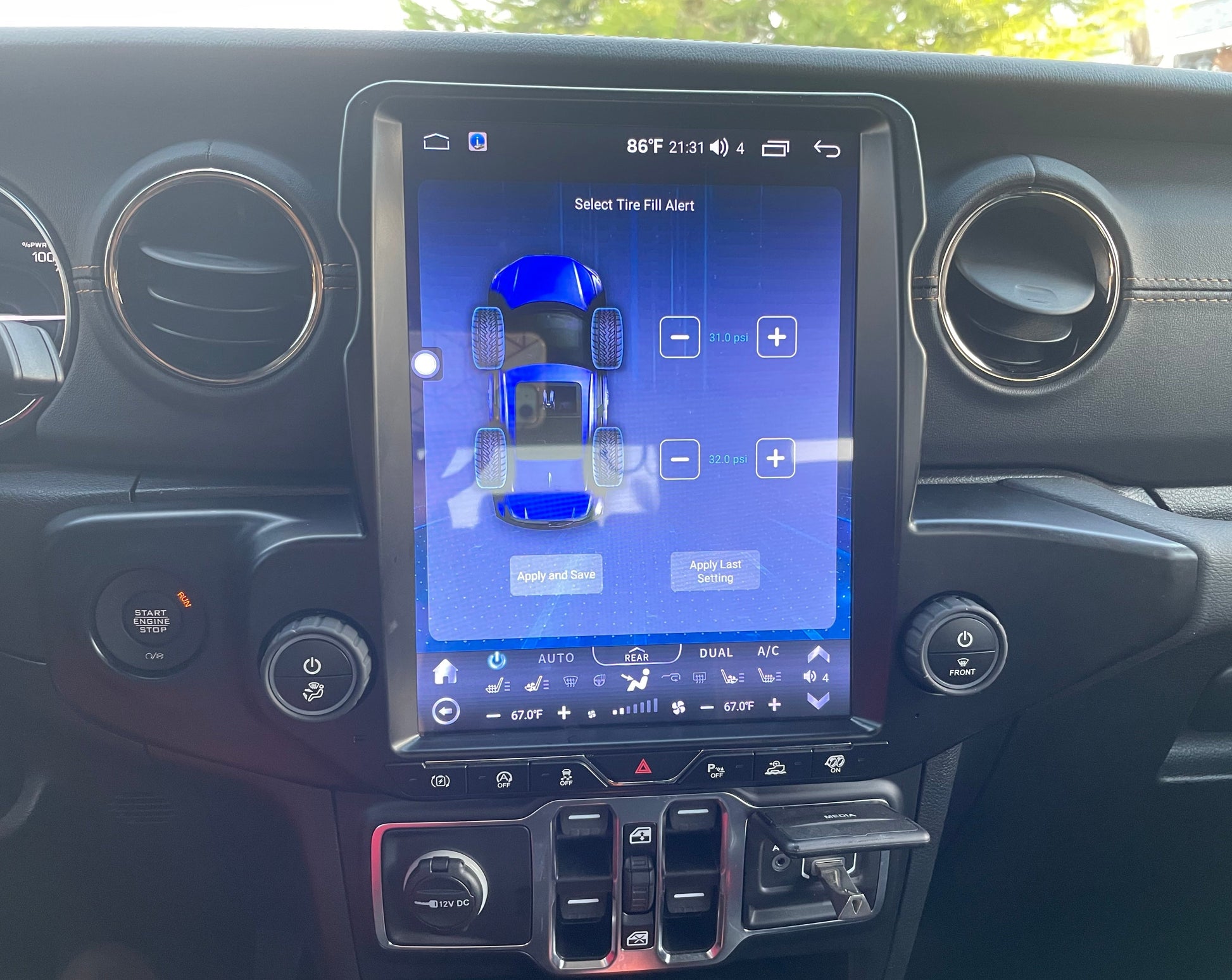 [open box] 12.1” Android 10/12/13 Vertical Screen Navigation Radio for Jeep Wrangler JL 2018 - 2023