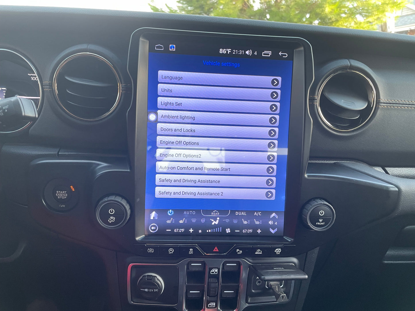 [Open box] 12.1” Android 10 /12/ 13/14 Vertical Screen Navigation Radio for Jeep Wrangler JL 2018 - 2023