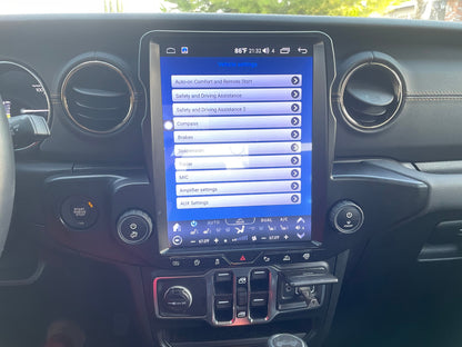 [Open box] 12.1” Android 10 /12/ 13/14 Vertical Screen Navigation Radio for Jeep Wrangler JL 2018 - 2023