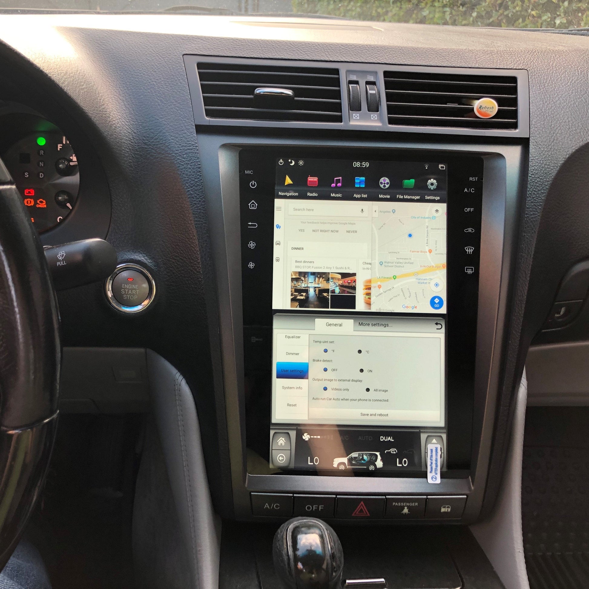 [open box] [ PX6 SIX-CORE ] 11.8" Vertical Screen Android 9 Fast boot Navigation Radio for Lexus GS 300 350 430 450h 460 2005 - 2011