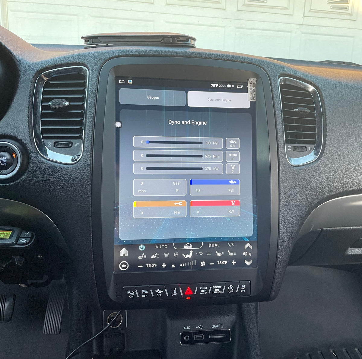 [ New ] 13” Android 13/14 Vertical Screen Navigation Radio for Dodge Durango 2011 - 2020