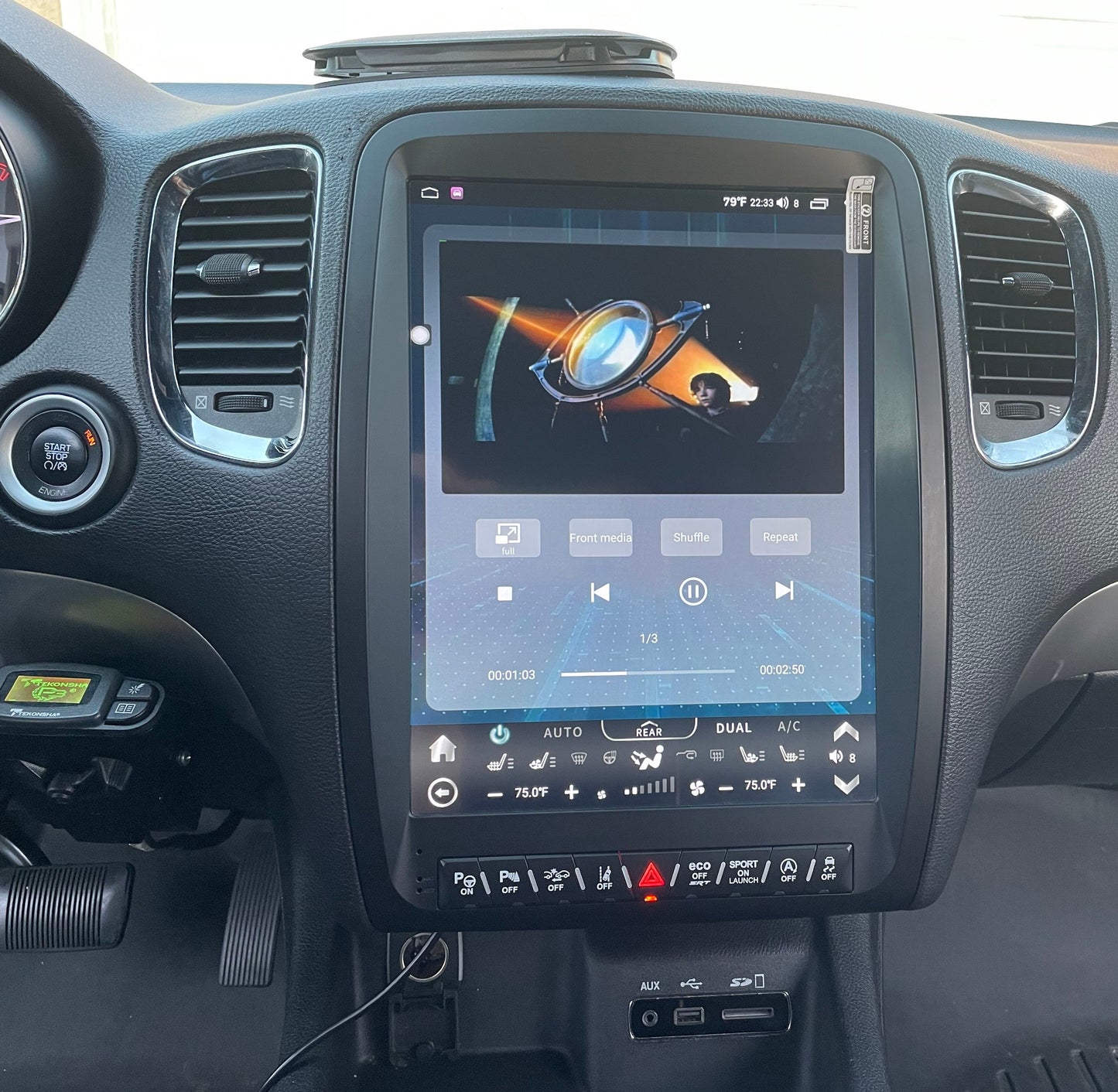 [Open box] 13” Android 12/13/14 Vertical Screen Navigation Radio for Dodge Durango 2011 - 2020