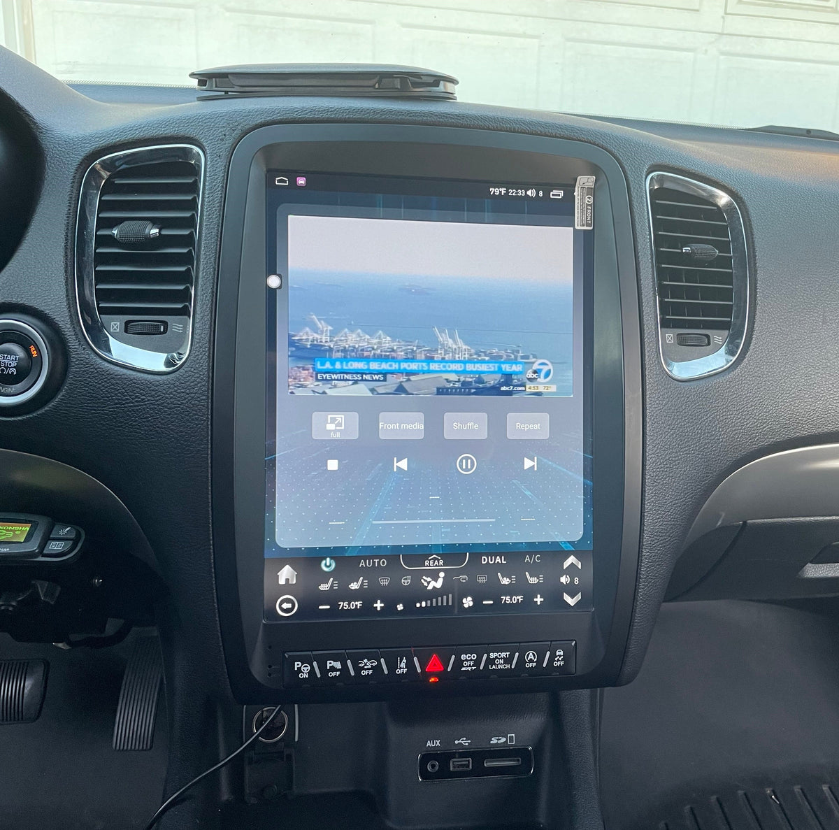 13” Android 13/14 Vertical Screen Navigation Radio for Dodge Durango 2011 - 2020