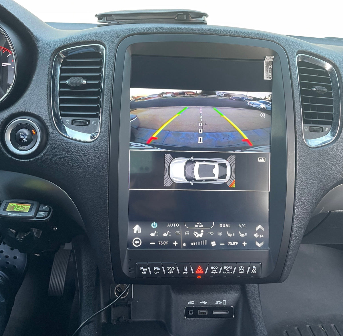 [ New ] 13” Android 13/14 Vertical Screen Navigation Radio for Dodge Durango 2011 - 2020