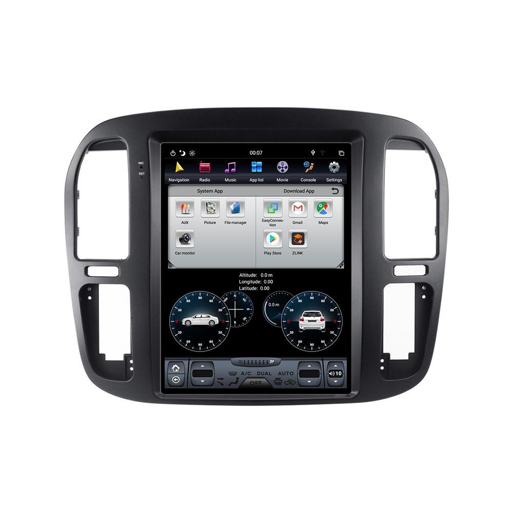 [ G6 octa-core ] 12.1" Vertical Screen Android 11 Navi Radio for Toyota Land Cruiser LC100 1999 - 2002