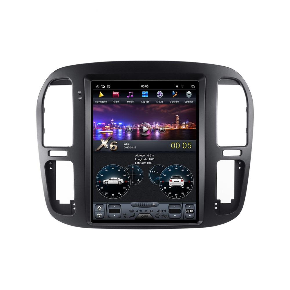 [ G6 octa-core ] 12.1" Vertical Screen Android 11 Navi Radio for Toyota Land Cruiser LC100 1999 - 2002