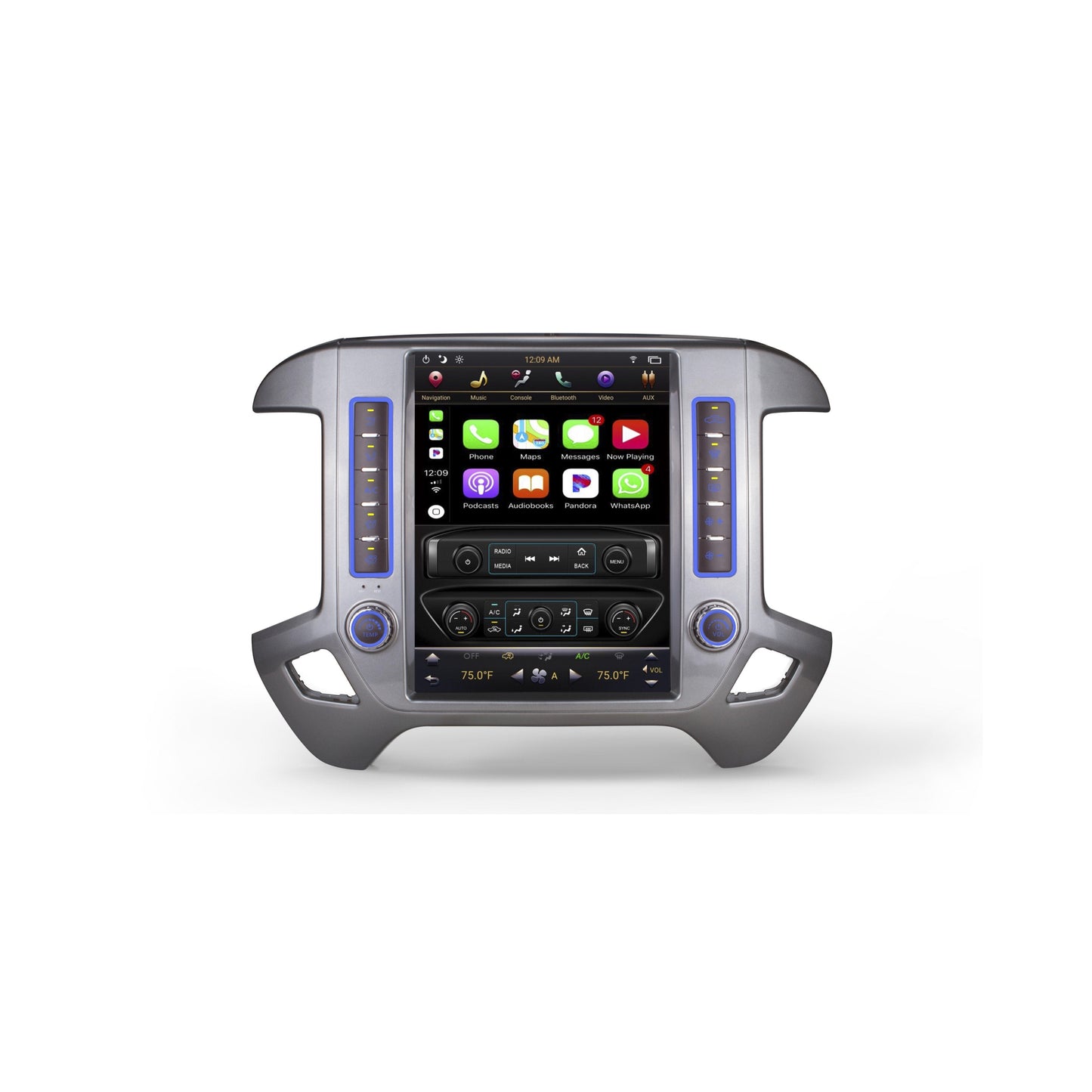 open box [PX6 SIX-CORE]12.1" Android 9 fast boot Vertical Screen Navigation Radio for Chevrolet Silverado GMC SIERRA 2014 - 2018