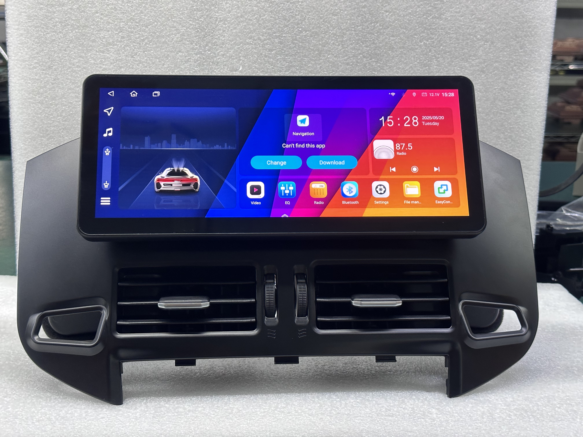 12.3 Inch Android 14 Universal Car Radio Stereo Android Auto Carplay for Mitsubishi Pajero 2014 former and later (new style with no physical button)