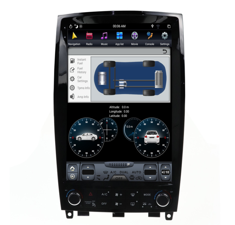 [ G6 octa-core ] 12.1" Vertical Screen Android 13 Fast boot Navigatio Receiver for Infiniti QX50 2010 - 2017