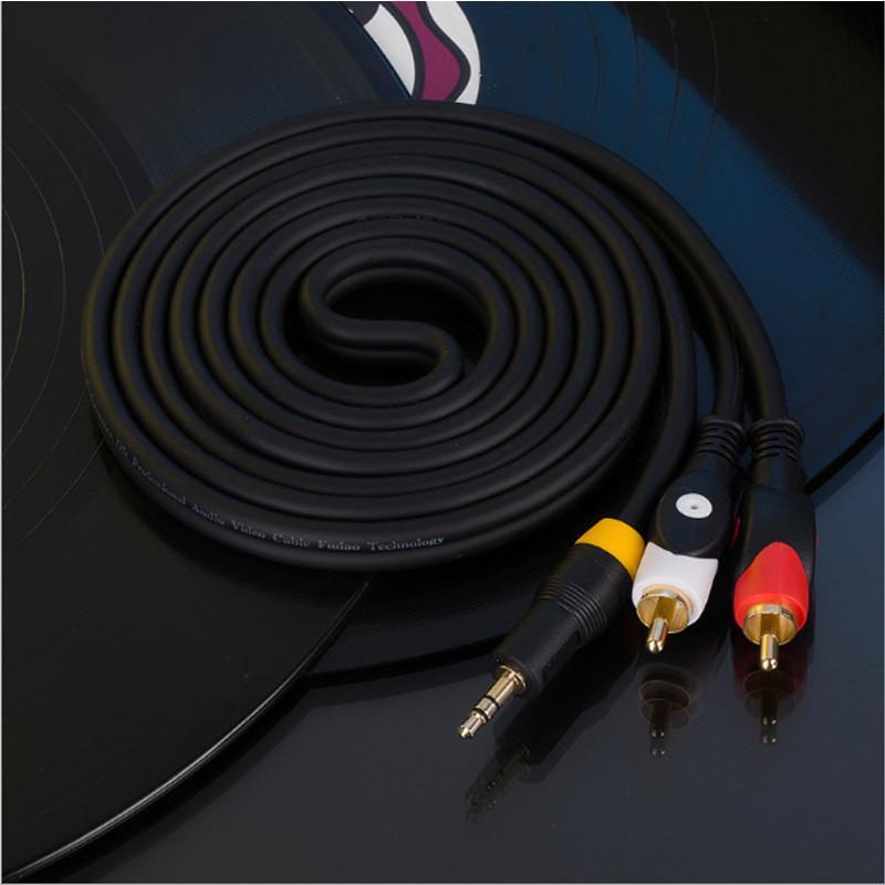 3.5mm to 2-Male RCA Adapter Cable AUX cable different length available