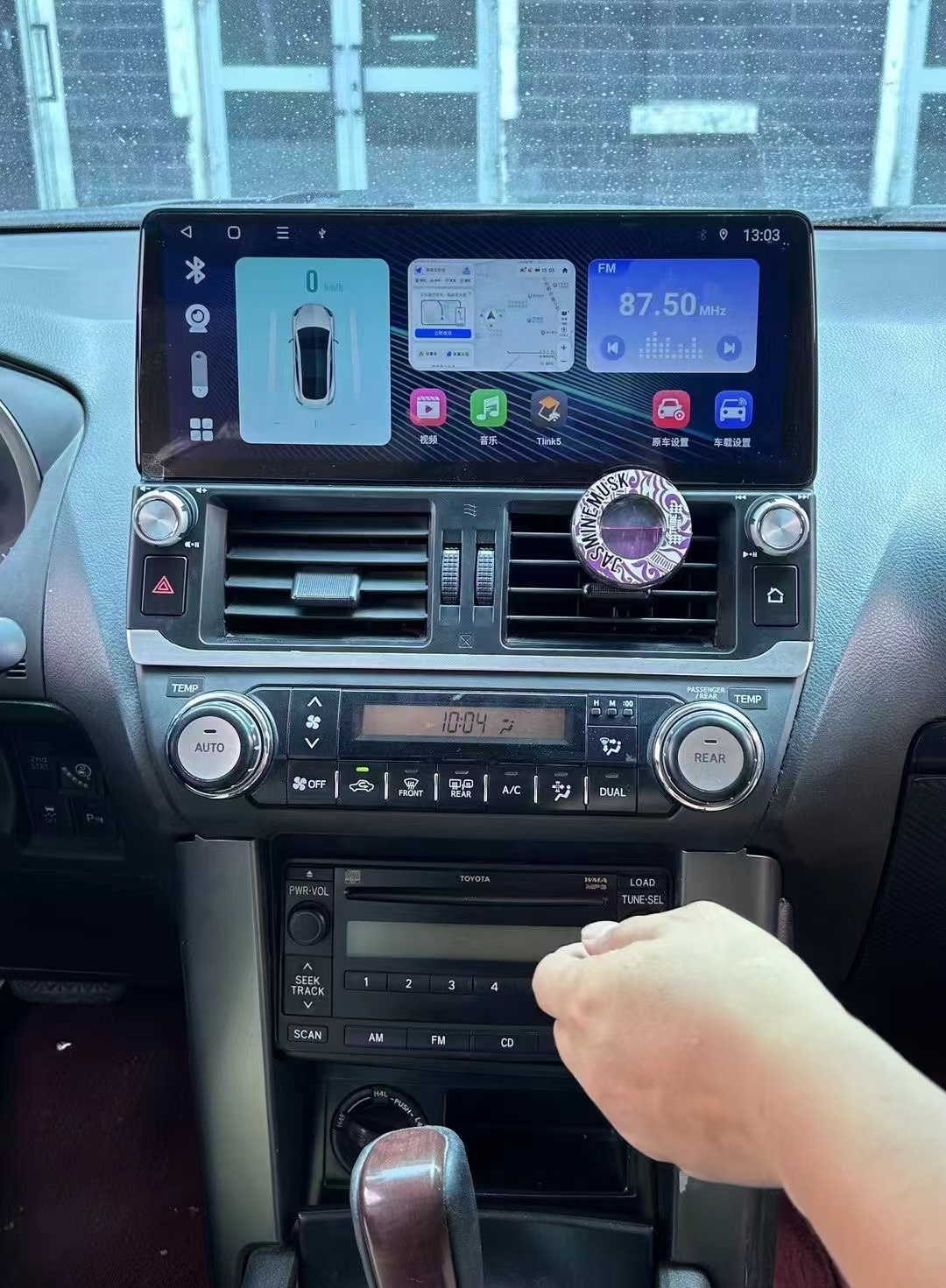 12.3 Inch Android 14 Universal Car Radio Stereo Android Auto Carplay for Toyota Prado 2010-2013