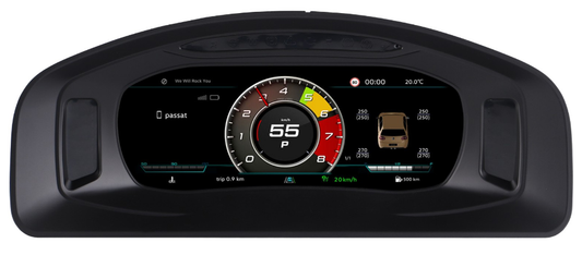 10.25 inch LCD Screen Digital Cluster Gauge for Volkswagen Multivan T5 2012-2019 Speedometer Replacement Dashboard Instrument Cluster Digital Display Panel