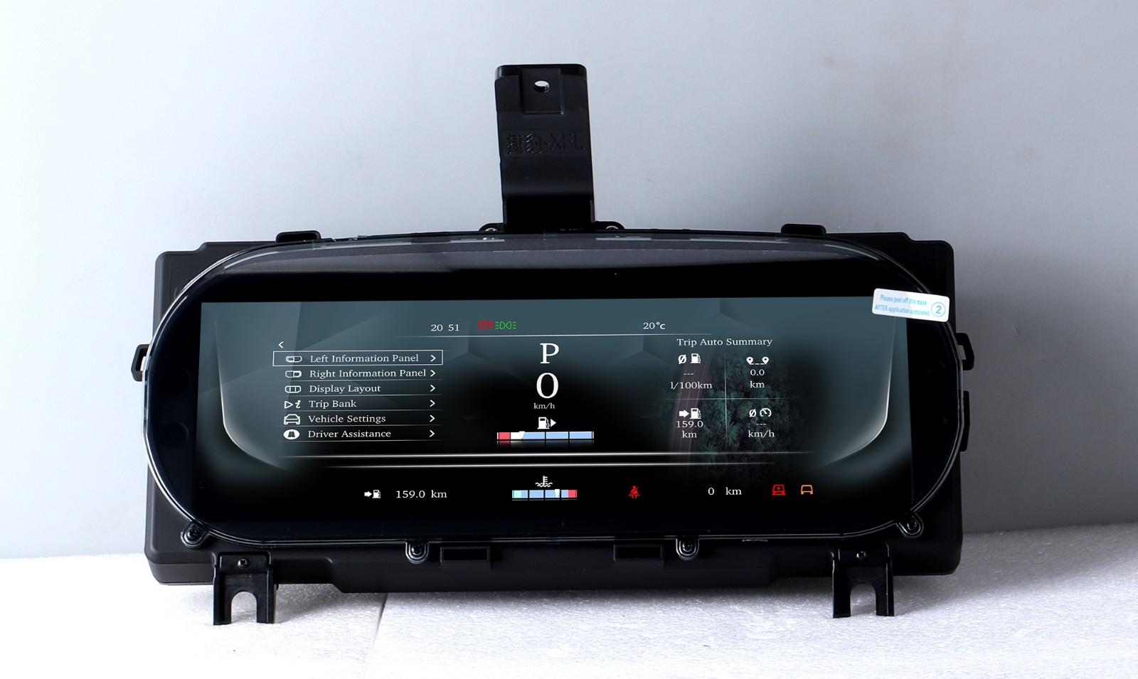 12.3 inch LCD Screen Digital Cluster Gauge for Jaguar XFL 2016-2019 Speedometer Replacement Dashboard Instrument Cluster Digital Display Panel