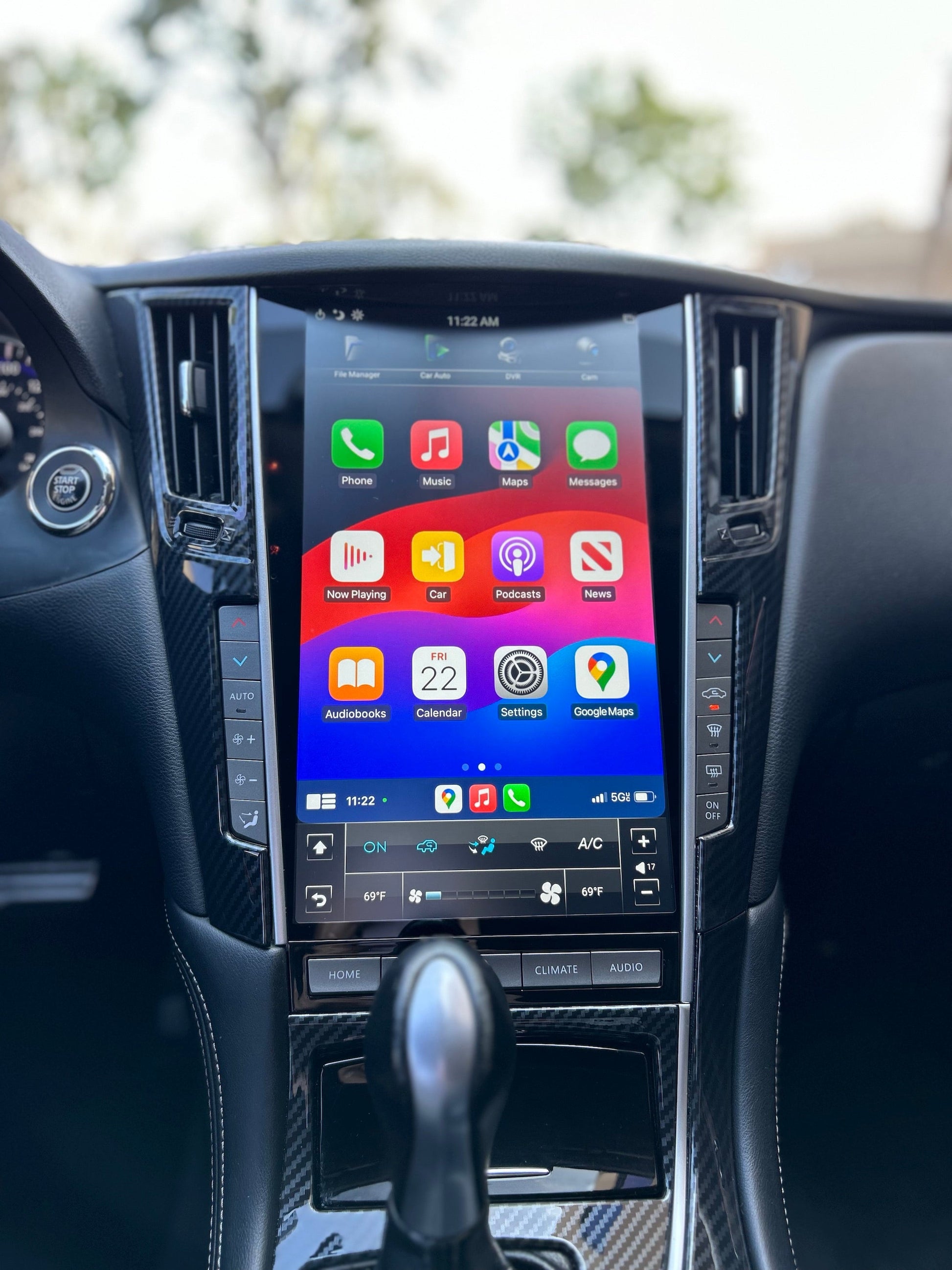 13.6" ANDROID 14 FAST BOOT VERTICAL SCREEN NAV RADIO FOR INFINITI Q50 Q60