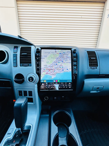 [open box] Qualcomm6125/SC7870 13" Android 13/14 Fast boot Vertical Screen Navigation Radio for Toyota Tundra 2007 - 2013 Sequoia 2008 - 2022