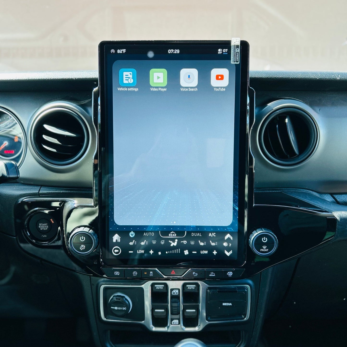 [ Hot-sale ] 12.1/14.5” Android 13 Vertical Screen Navigation Radio for Jeep Gladiator 2020 - 2023