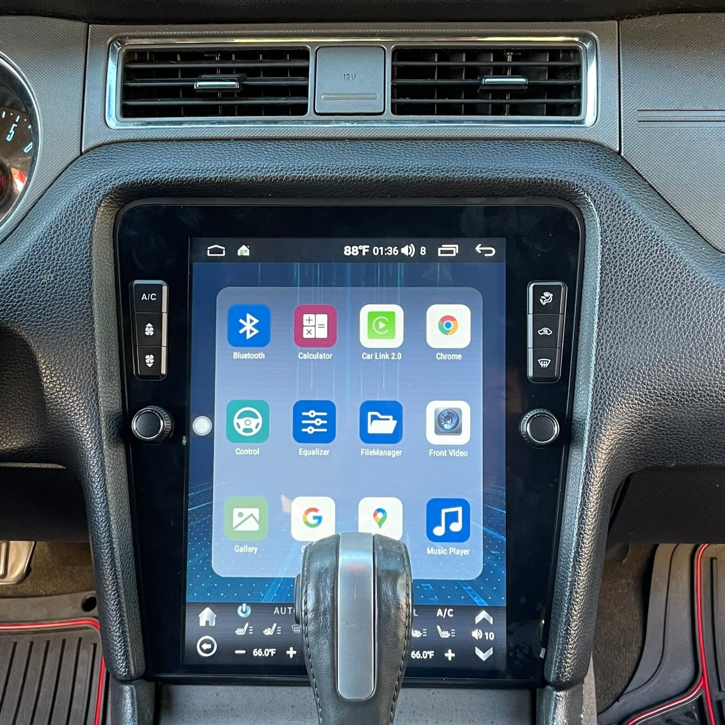 12.1" Vertical Screen Android 10/13/14 Fast boot Navigation Radio for Ford Mustang 2010 - 2014