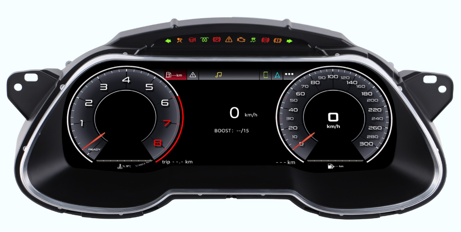 12.3 inch LCD Screen Digital Cluster Gauge for Audi A4 2013-2016 Speedometer Replacement Dashboard Instrument Cluster Digital Display Panel