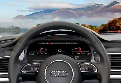 12.3 inch LCD Screen Digital Cluster Gauge for Audi A6/A7 2013-2018 Speedometer Replacement Dashboard Instrument Cluster Digital Display Panel