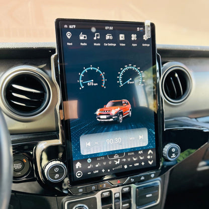 14.5” Android 13/14 Vertical Screen Navigation Radio for Jeep Wrangler/Rubicon/Gladiator 2018 - 2023 (Support both Left/Right peptide)