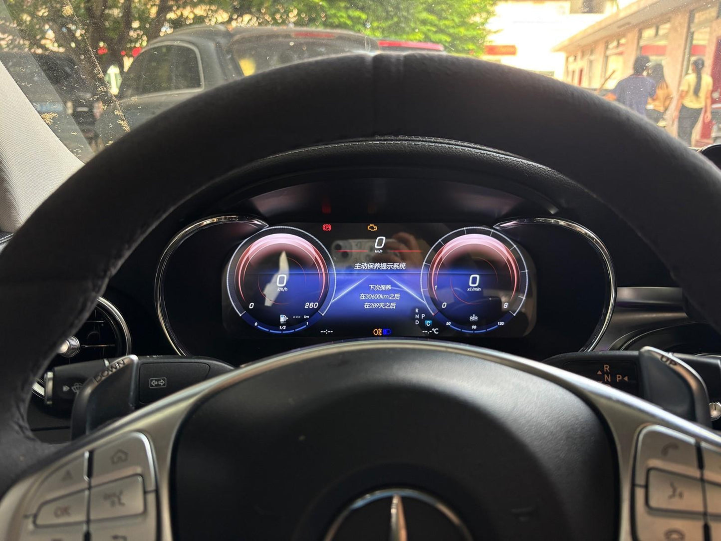 12.3 inch LCD Screen Digital Cluster Gauge for Mercedes-Benz C-Class/GLC 2016-2020 Speedometer Replacement Dashboard Instrument Cluster Digital Display Panel