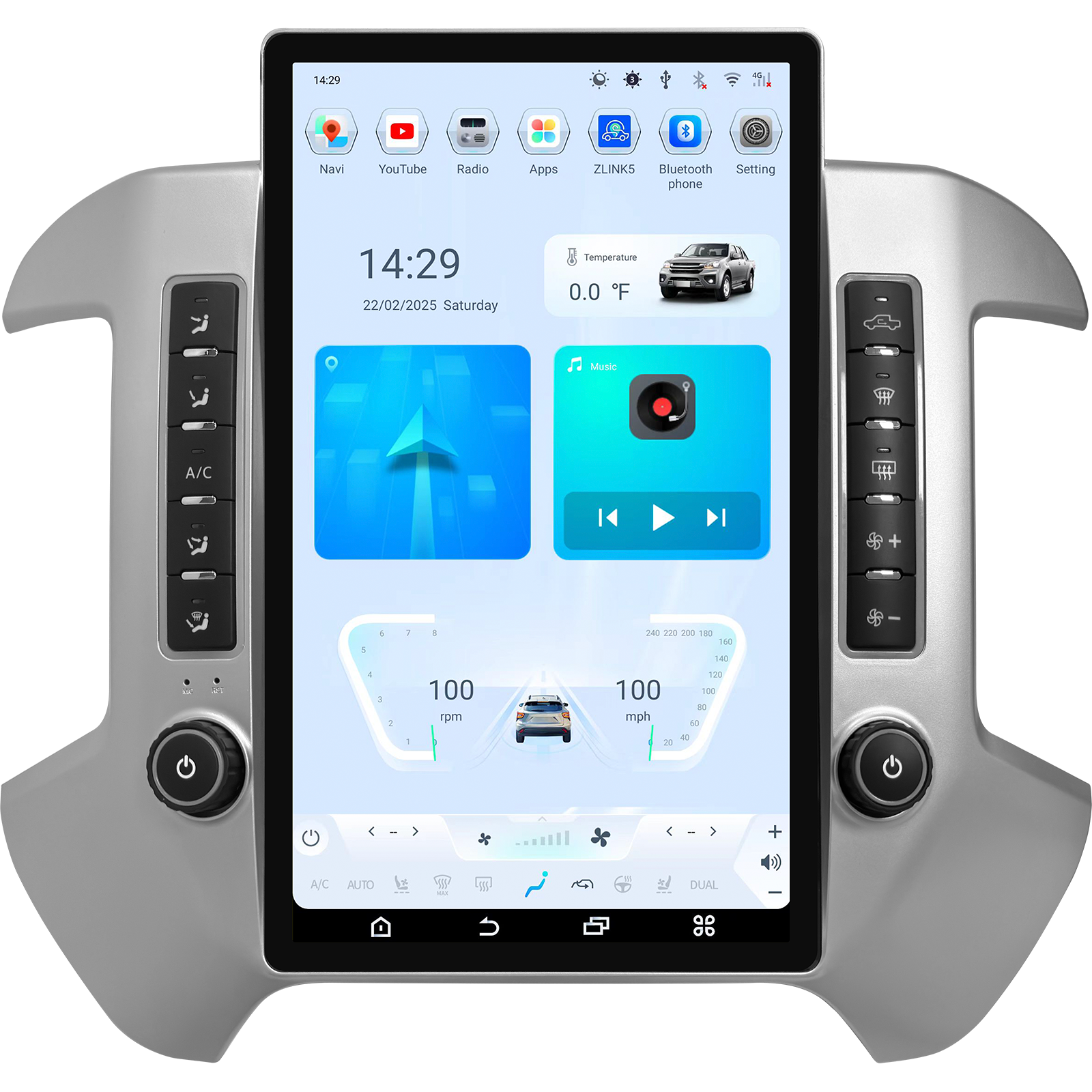 [Special Edition] 12.1/14.5" Android 13/14 Fast boot Navi Radio for Chevy Silverado GMC SIERRA 2014 - 2019