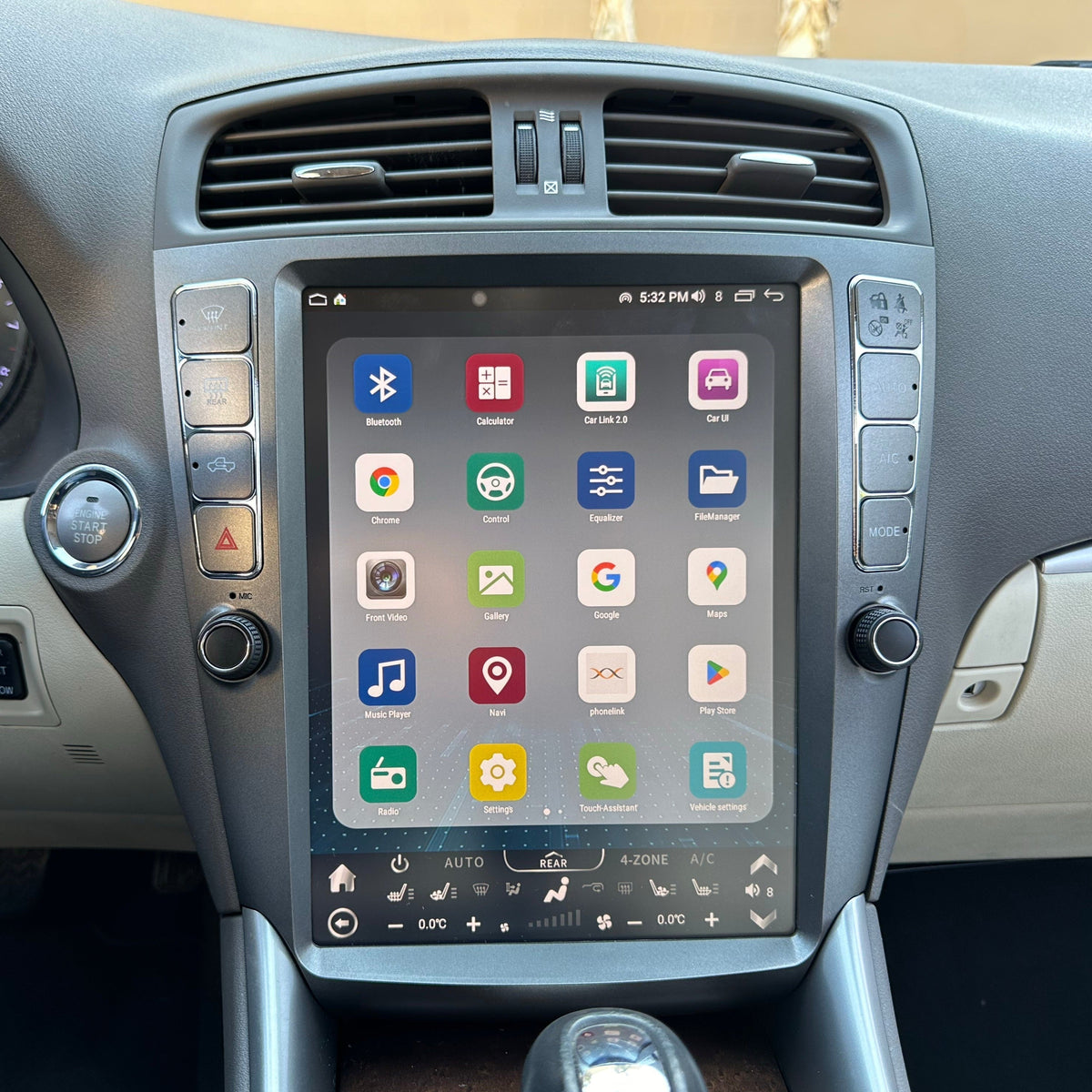 12" Vertical Screen Android 13 Fast Boot Navigation Radio for Lexus IS 250 IS 300 IS 350 2005 - 2012 | Phoenix Automotive
