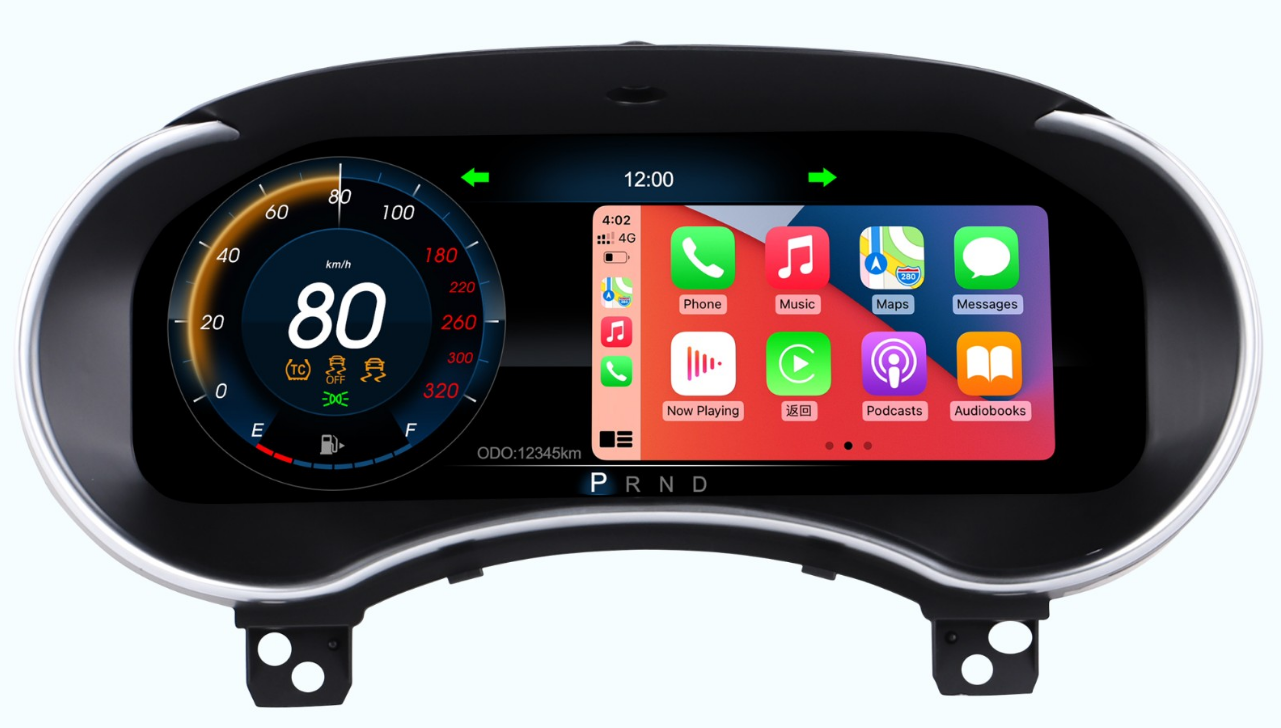 12.3 inch LCD Screen Digital Cluster Gauge for Dodge Durango 2011-2020 Speedometer Replacement Dashboard Instrument Cluster Digital Display Panel