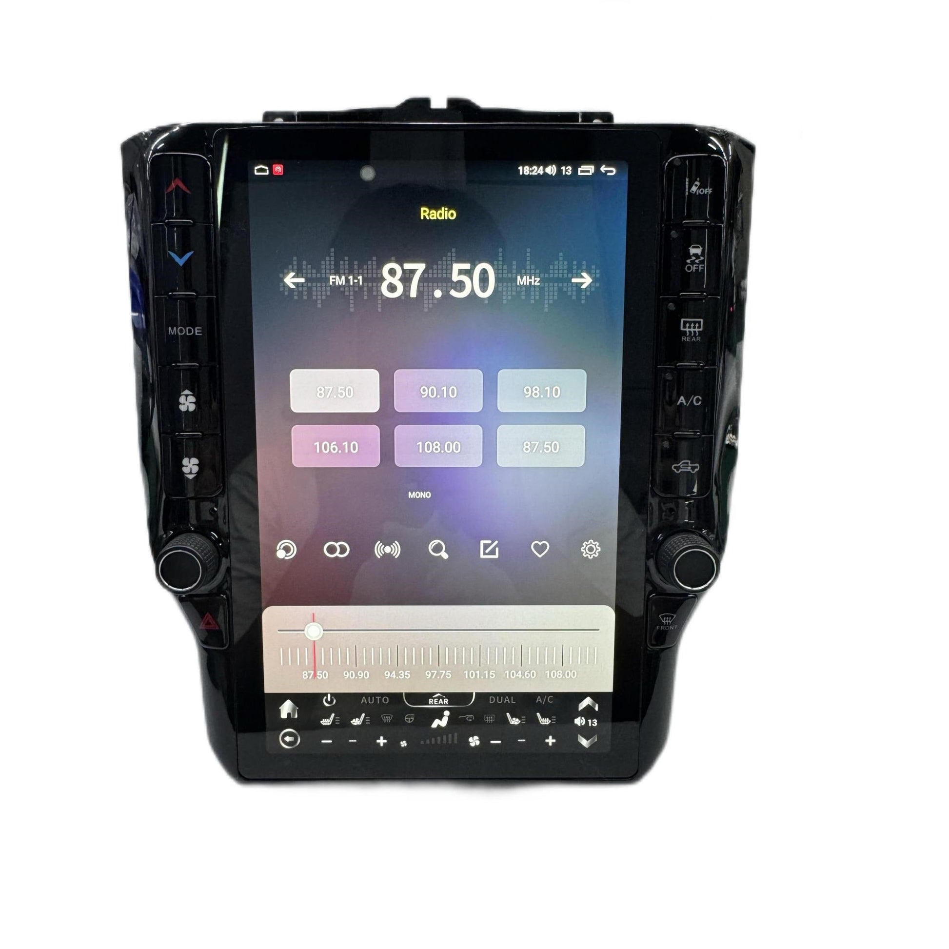 11.5” Android 13/14 Vertical Screen Navigation Radio for Dodge Ram 2019- 2024