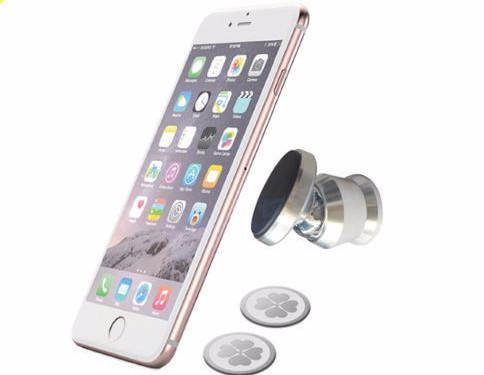 Luxury Universal Car Mount Aluminium Magnetic Phone Holder 360 Degree Rotation