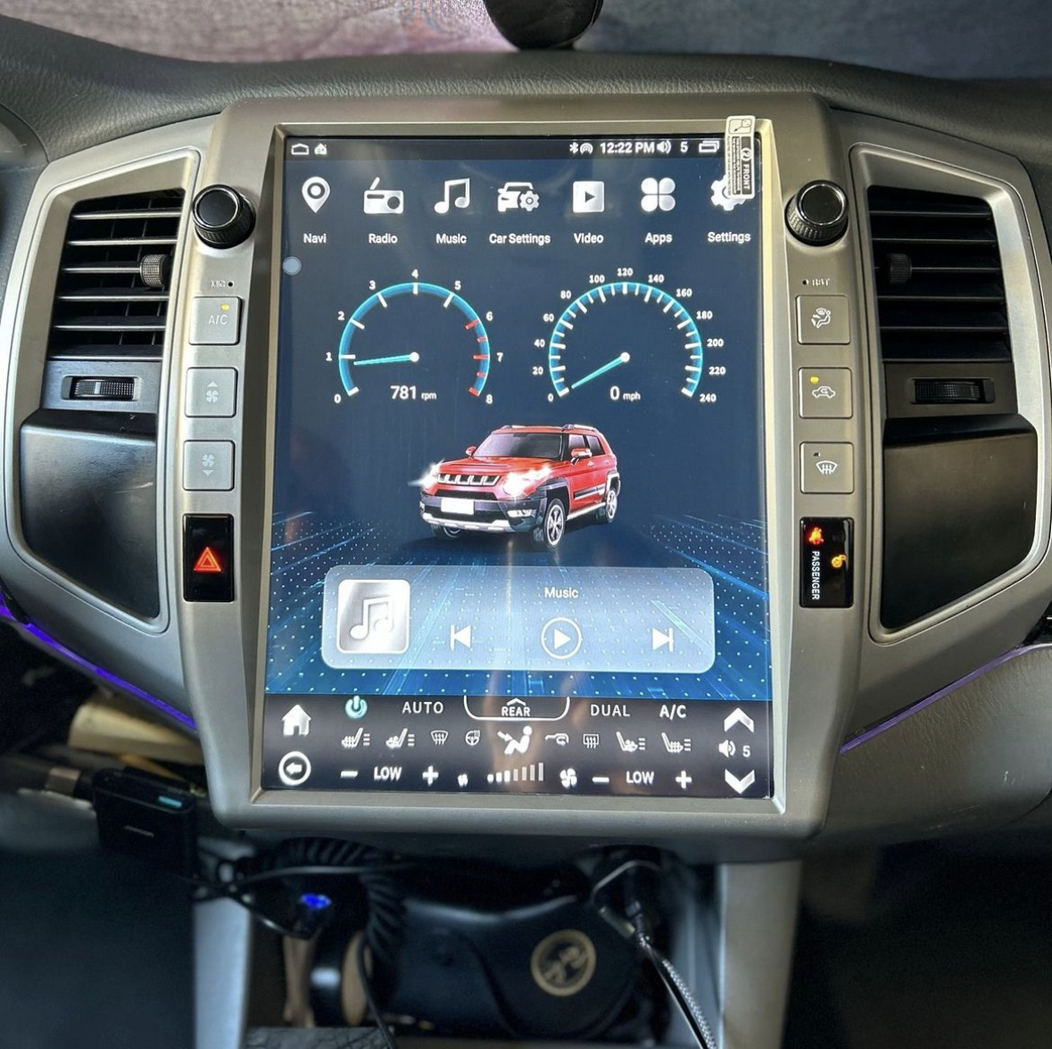 [open box] 7870/Qualcomm6125 13” Android 10/12/13 Vertical Screen Navigation Radio for Toyota Tacoma 2005 - 2015