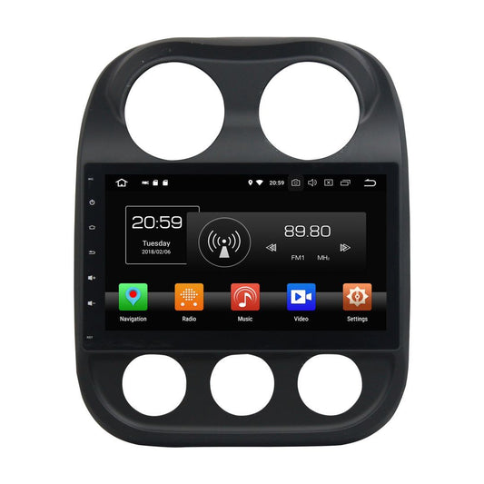 10.2" Octa-Core Android Navigation Radio for Jeep Compass 2010 - 2016