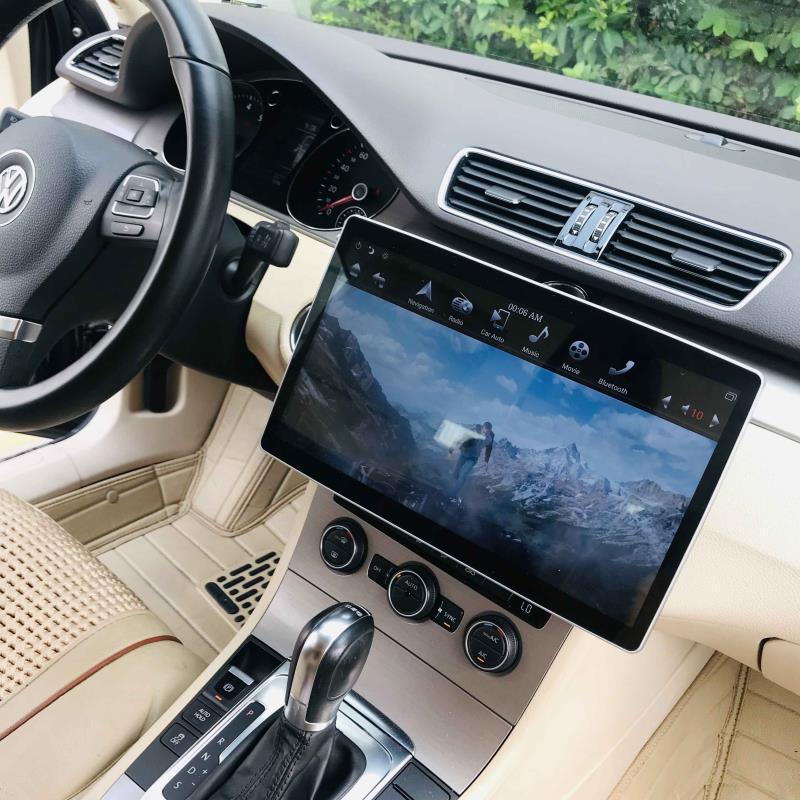 12.8" Six-core Universal double din head unit 100° Rotation Screen Android 9.0 Navigation Radio