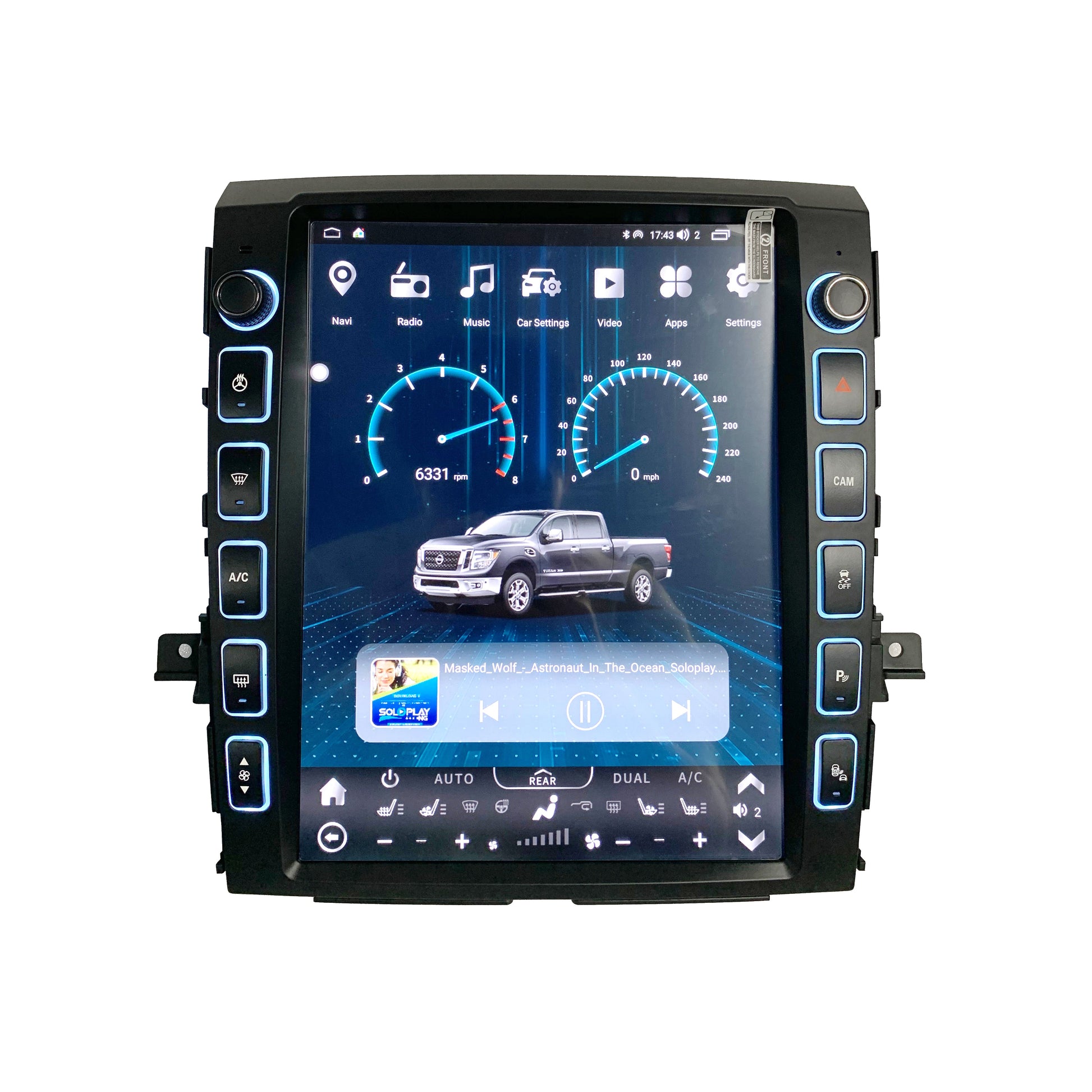 [ Hot-sale] 13” Android 12 Vertical Screen Navigation Radio for Nissan Titan (XD) 2016 - 2019