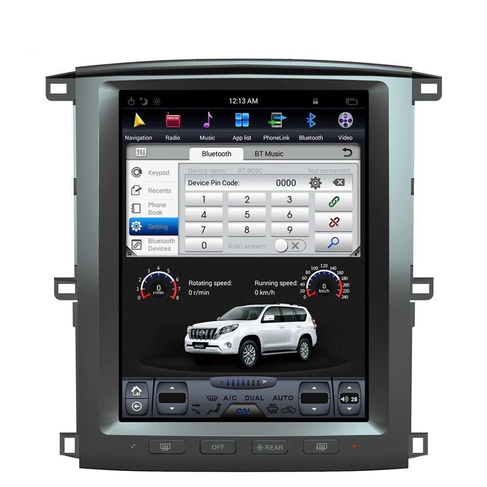 [Open box] 12.1" Vertical Screen Android Navi Radio for Toyota Land Cruiser LC100 2002 - 2007
