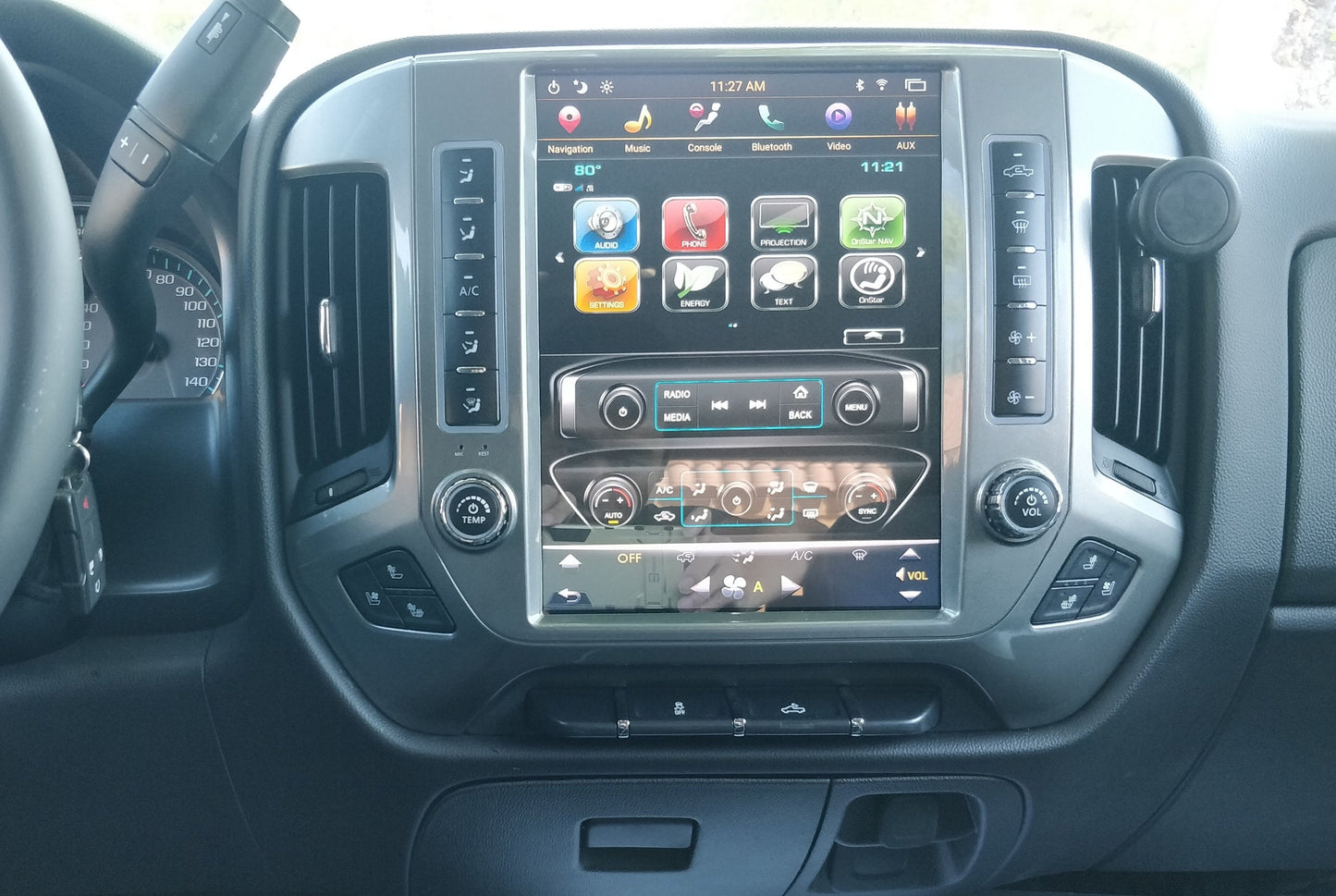 [Open Box] 12.1" Android 7.1 Fast Boot Vertical Screen Navigation Radio for Chevrolet Silverado GMC SIERRA 2014 - 2018