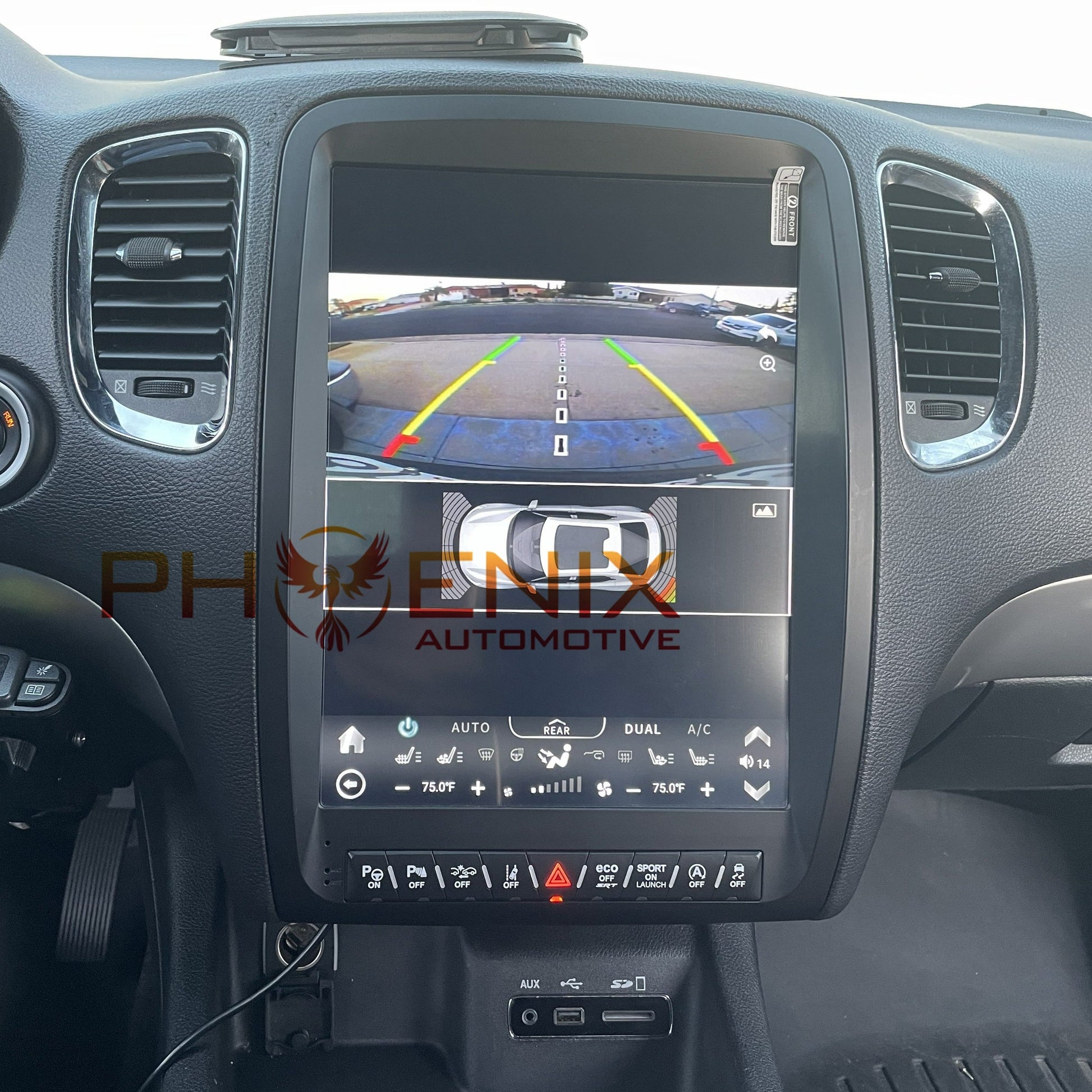 [Open box] 13” Android 10/12 Vertical Screen Navigation Radio for Dodge Durango 2011 - 2020