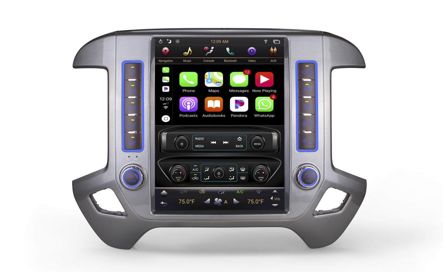 open box [PX6 SIX-CORE]12.1" Android 9 fast boot Vertical Screen Navigation Radio for Chevrolet Silverado GMC SIERRA 2014 - 2018