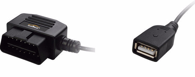 KeeperDog OBD to USB female power adapter cable 12 v 24 v 36 v to 5 v 50 cm 20 inch long