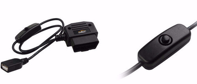 KeeperDog OBD to USB female power adapter cable 12 v 24 v 36 v to 5 v 50 cm 20 inch long
