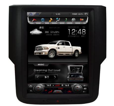 [Open box] 10.4" Android 7.1 fast boot Vertical Screen 1 button Navi Radio for Dodge Ram 2013 - 2018
