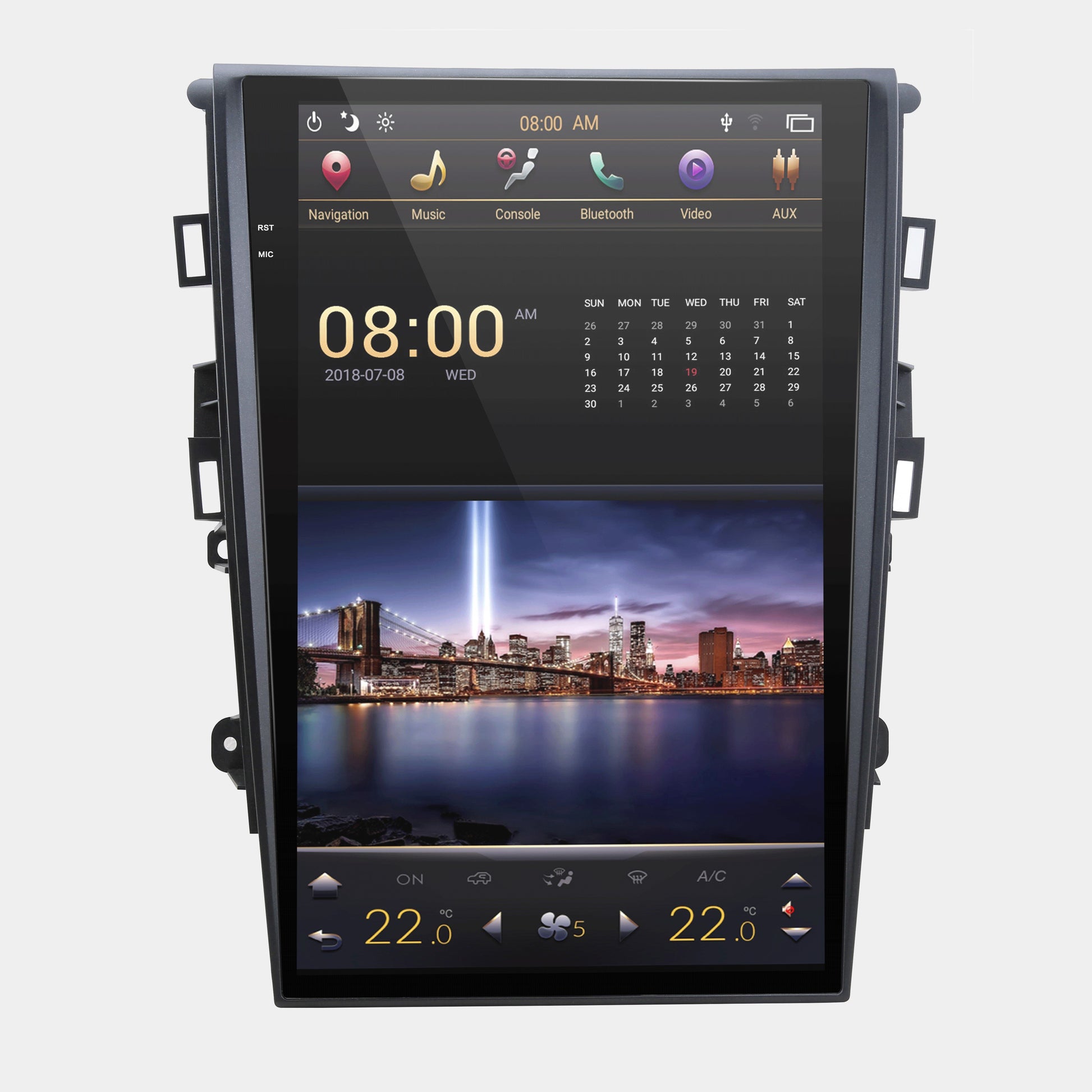Open box [ PX6 SIX-CORE ] 13.6" Vertical screen Android 8.1 Navigation radio for Ford Fusion 2013-2020