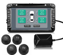 USB TPMS Tire Pressure Monitoring System For Android Head Units w/ External Sensors